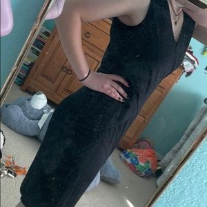 Black, fancy, form fitting dress